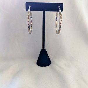 Sterling silver hoops